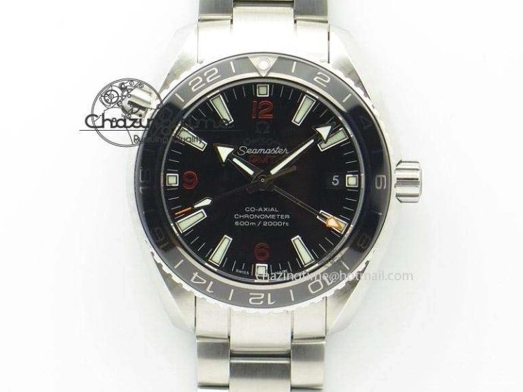 0202 Seamaster Diver 300M ORF 1:1 Best Edition Black Ceramic White Dial on SS Bracelet A Reliable 7865